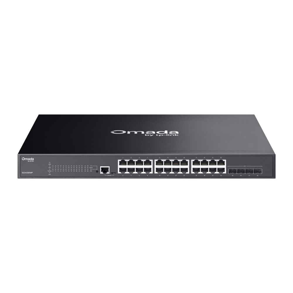 TP-Link Omada SG3428XMP switch L2+ PoE+ 24 puertos y 4 SFP+ 10G
