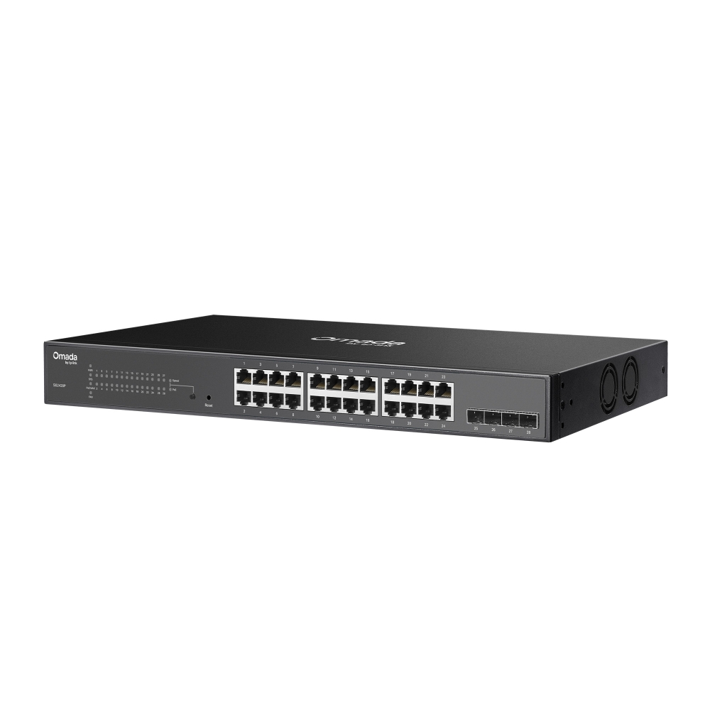 TP-Link Omada SG2428P switch 24 PoE+ 4 SFP Gigabit con ventiladores
