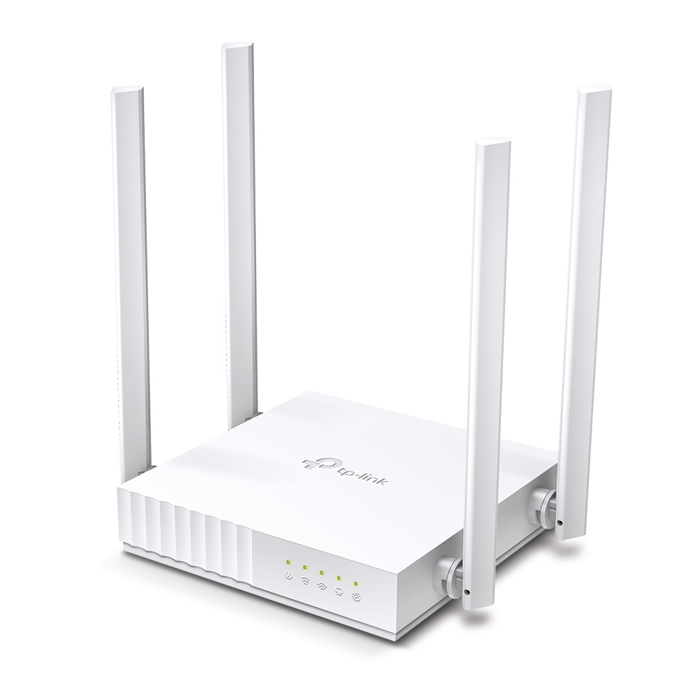 TP-Link Archer C24 vista lateral con 4 antenas