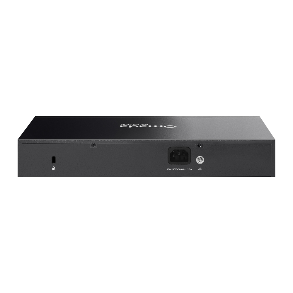 TP-Link SG2210MP vista posterior switch PoE+ rackeable