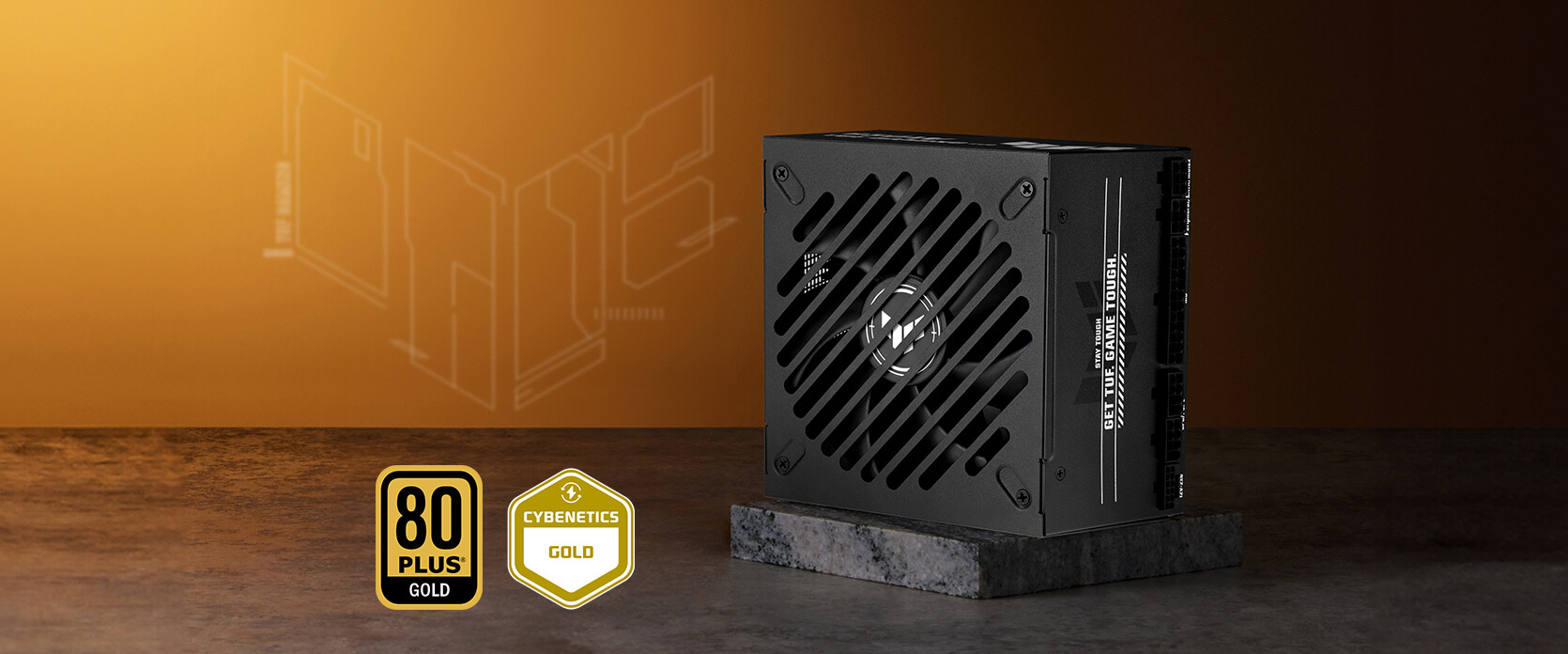 Certificaciones 80 Plus Gold y Cybenetics Gold de ASUS TUF Gaming Gold EVO