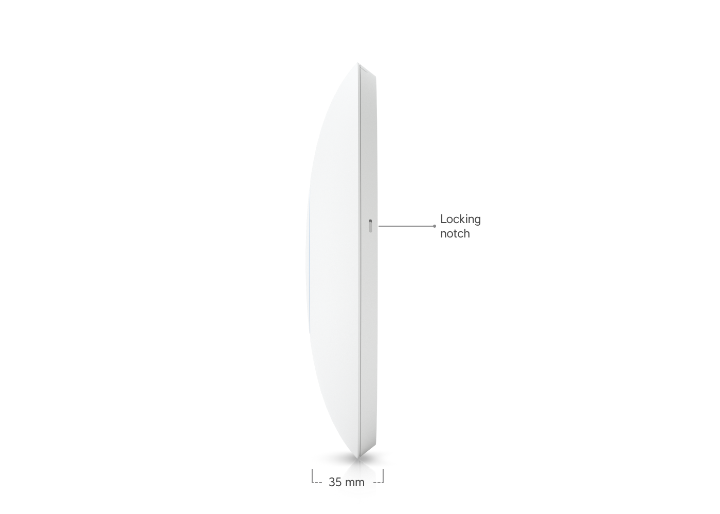 Ubiquiti UniFi AC Pro vista lateral punto de acceso