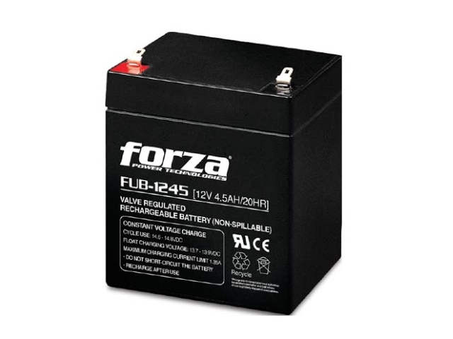 Forza FUB-1245 batería sellada recargable 12V 4.5Ah AGM