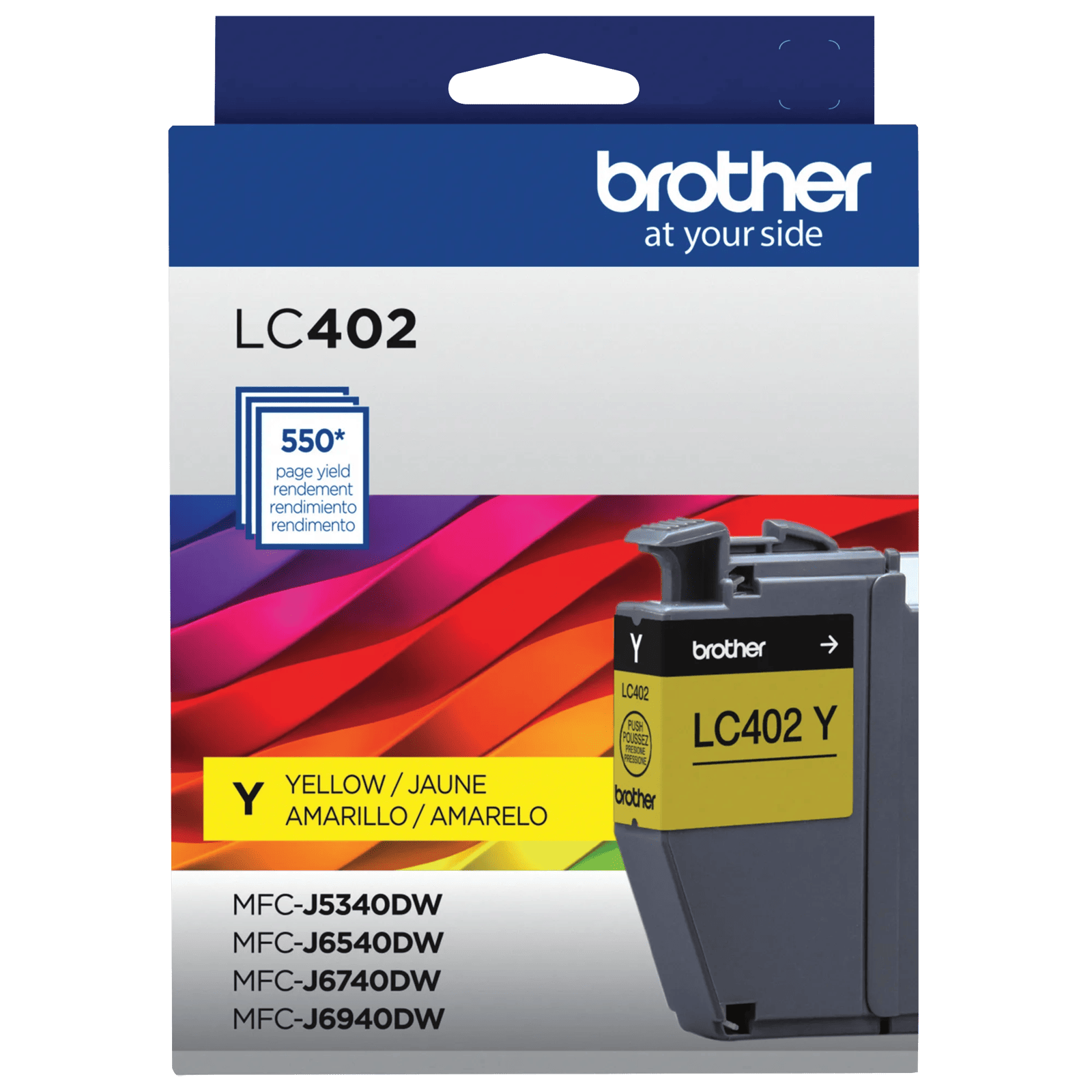 Cartucho de tinta amarilla Brother LC402YS