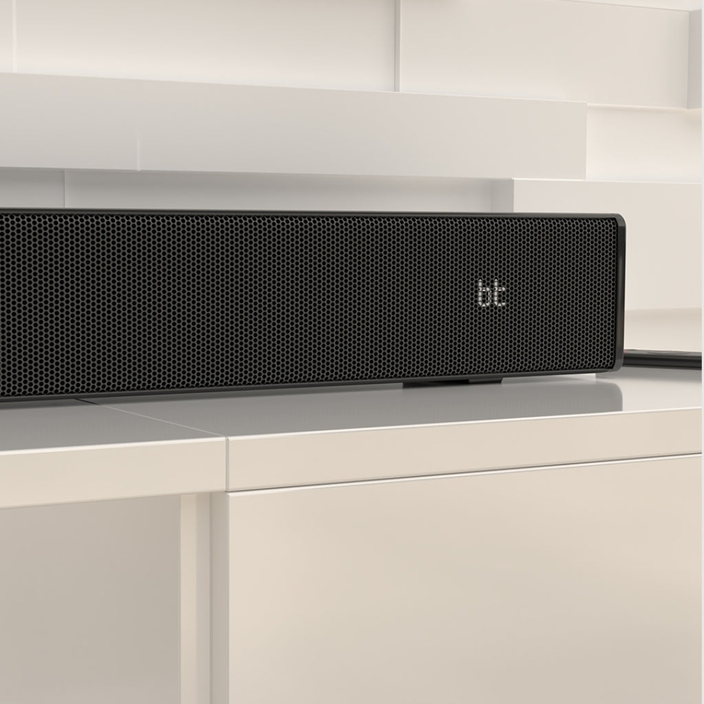 Detalle lifestyle de la barra de sonido Klip Xtreme Harmonium