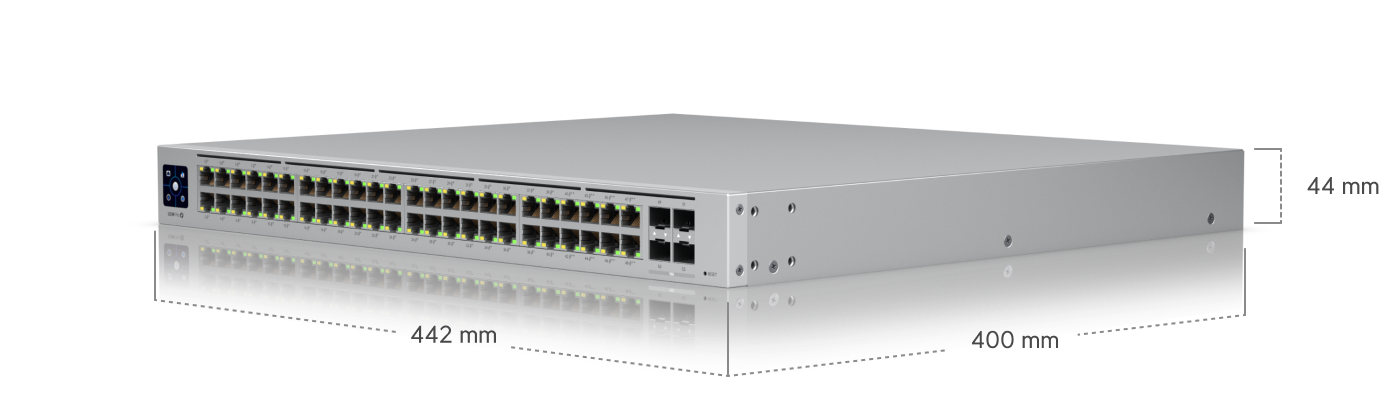Dimensiones del switch Ubiquiti UniFi USW-Pro-48-PoE