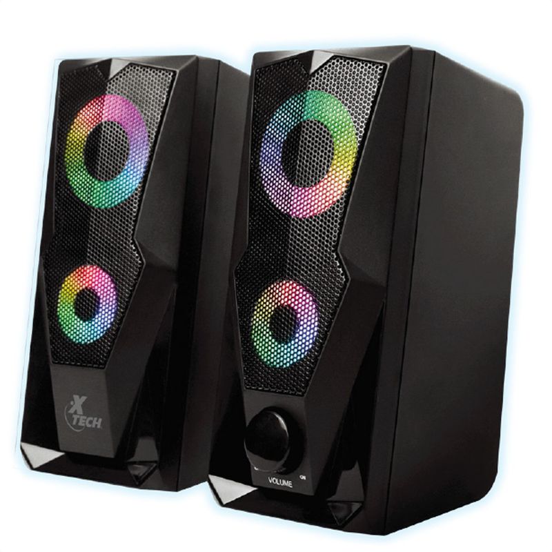 Xtech XTS-131 FireShot parlantes para PC con iluminación LED