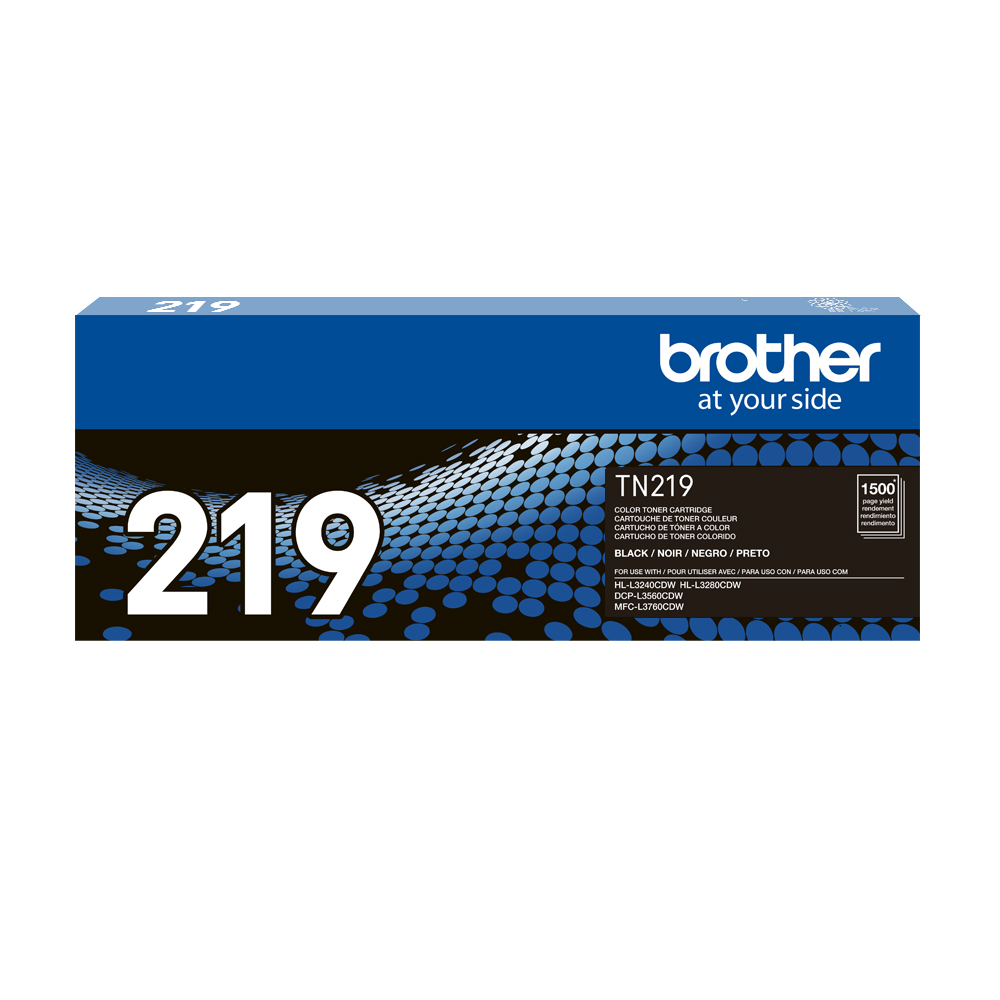 Brother TN219BK tóner negro rendimiento estándar 1500 páginas