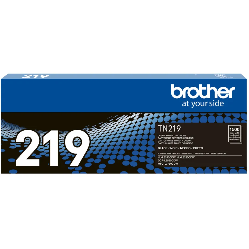 Brother TN219BK empaque tóner negro original
