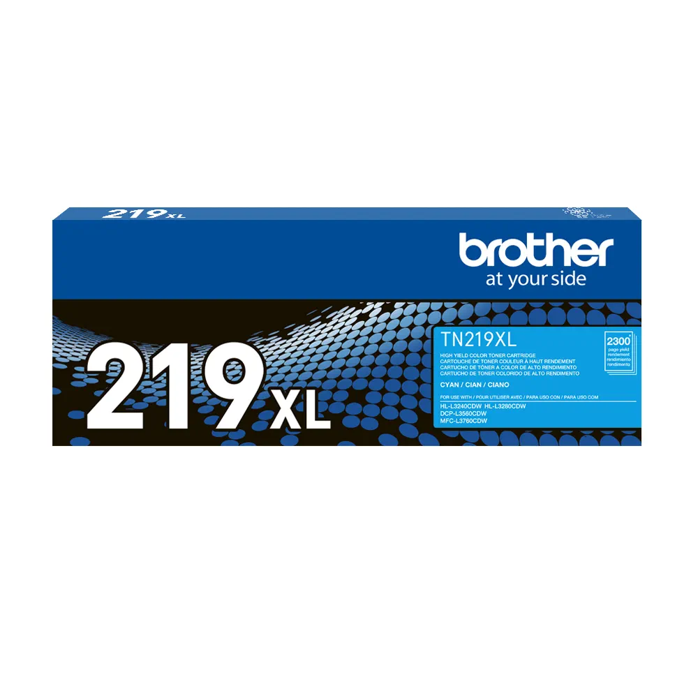 Brother TN219XLC tóner cian XL alto rendimiento 2300 páginas