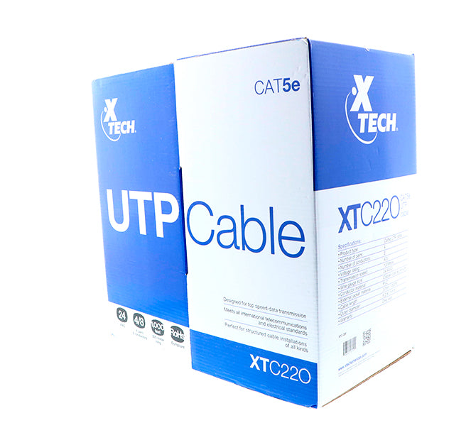 Xtech XTC-220 cable UTP Cat5e de 305 m incluido en kit KT018XCL66