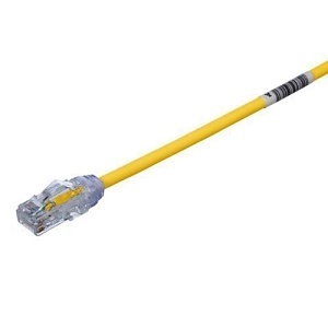 Cable de red Panduit Cat6A amarillo
