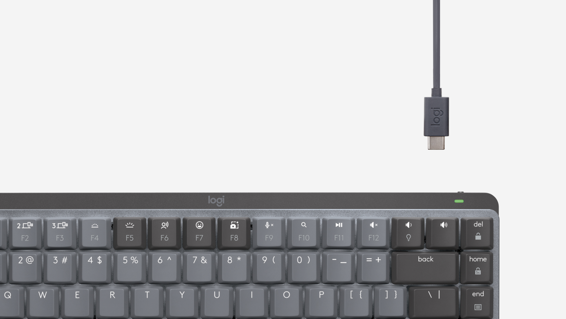 Carga USB-C del Logitech MX Mechanical Mini