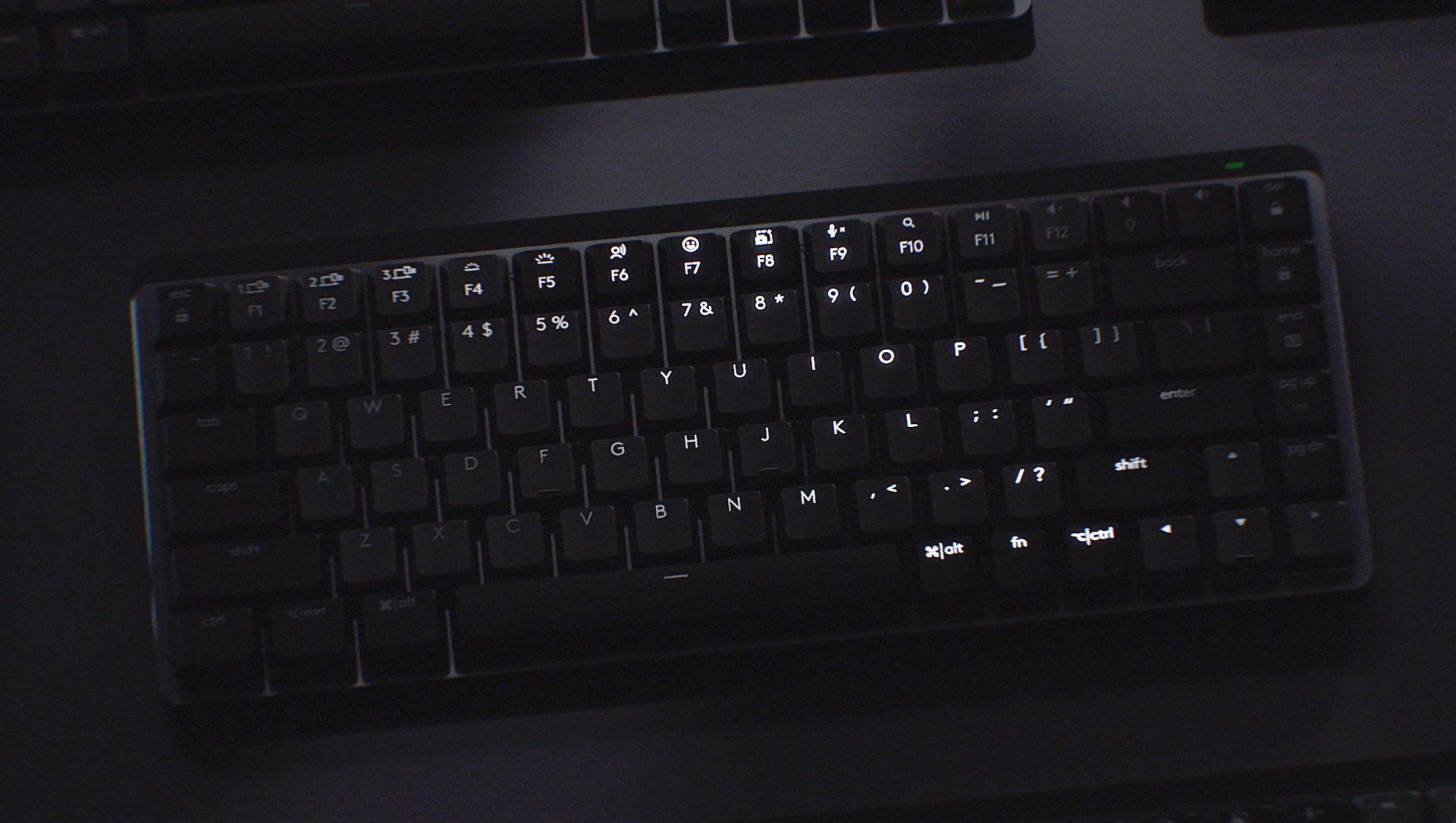 Iluminación inteligente del Logitech MX Mechanical Mini