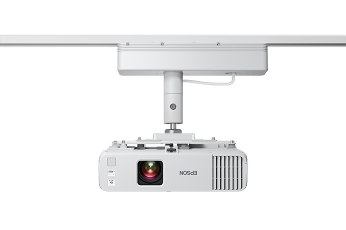 Epson PowerLite L210W instalado en riel