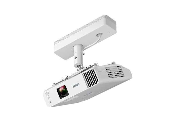 Epson PowerLite L260F con cubierta de montaje, vista lateral