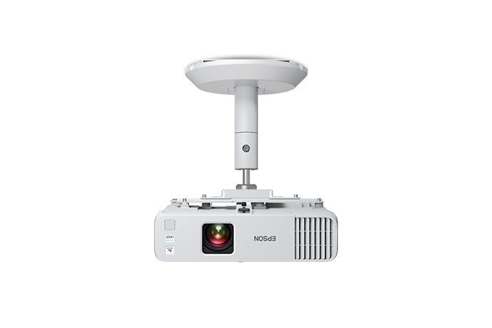 Epson PowerLite L260F instalado en techo, vista frontal