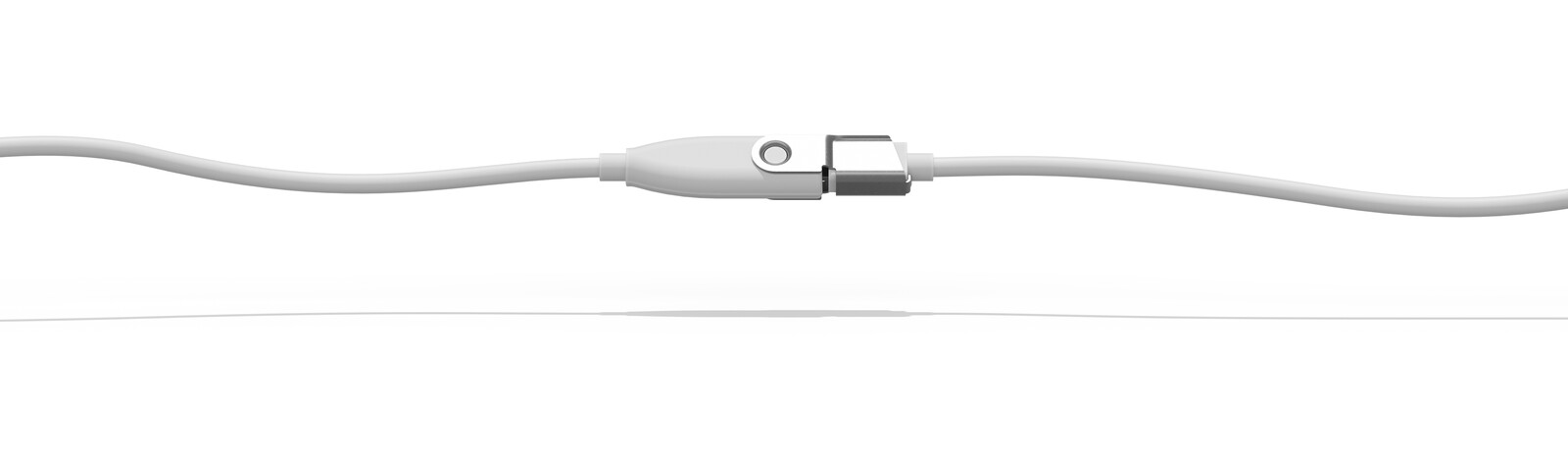 Conexión asegurada con clip Logitech Rally Mic Pod Extension Cable