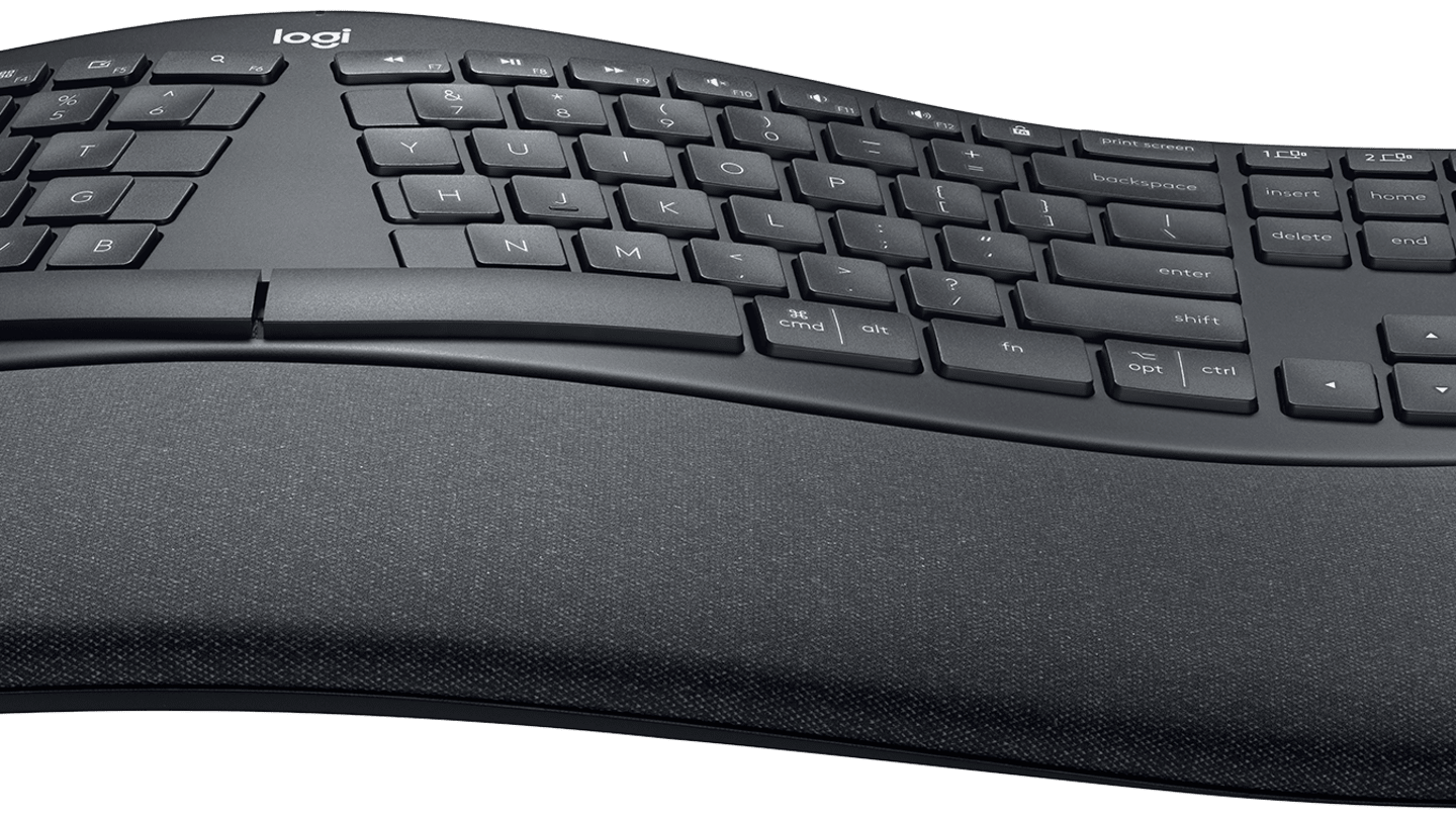 Logitech ERGO K860 teclado inalámbrico ergonómico grafito