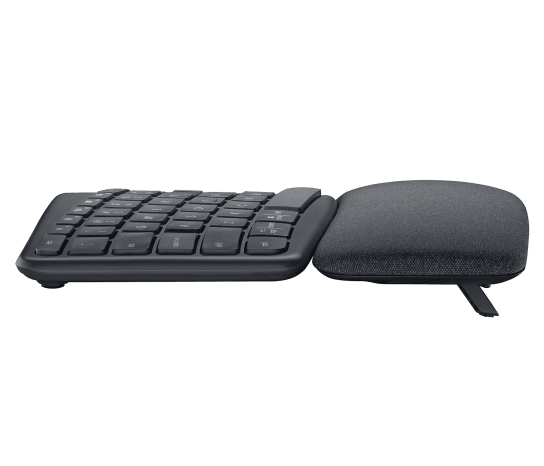 Vista lateral Logitech ERGO K860