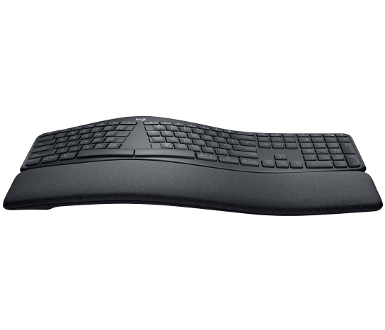 Vista posterior Logitech ERGO K860