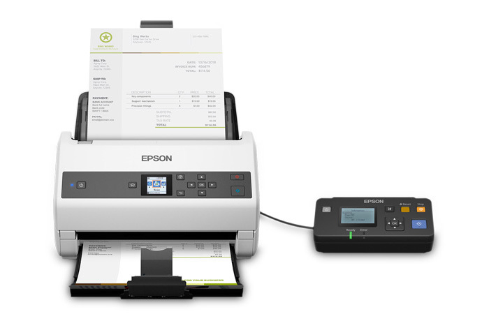 Panel de control del Epson WorkForce DS-870