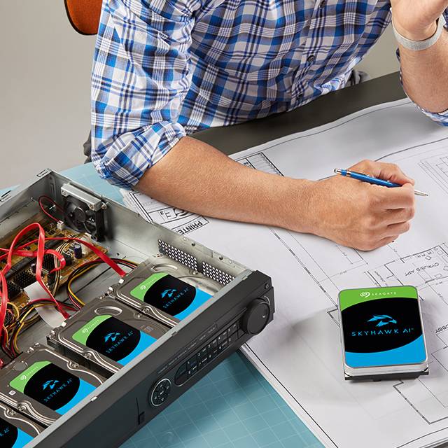 Instalación de discos Seagate SkyHawk AI en un NVR