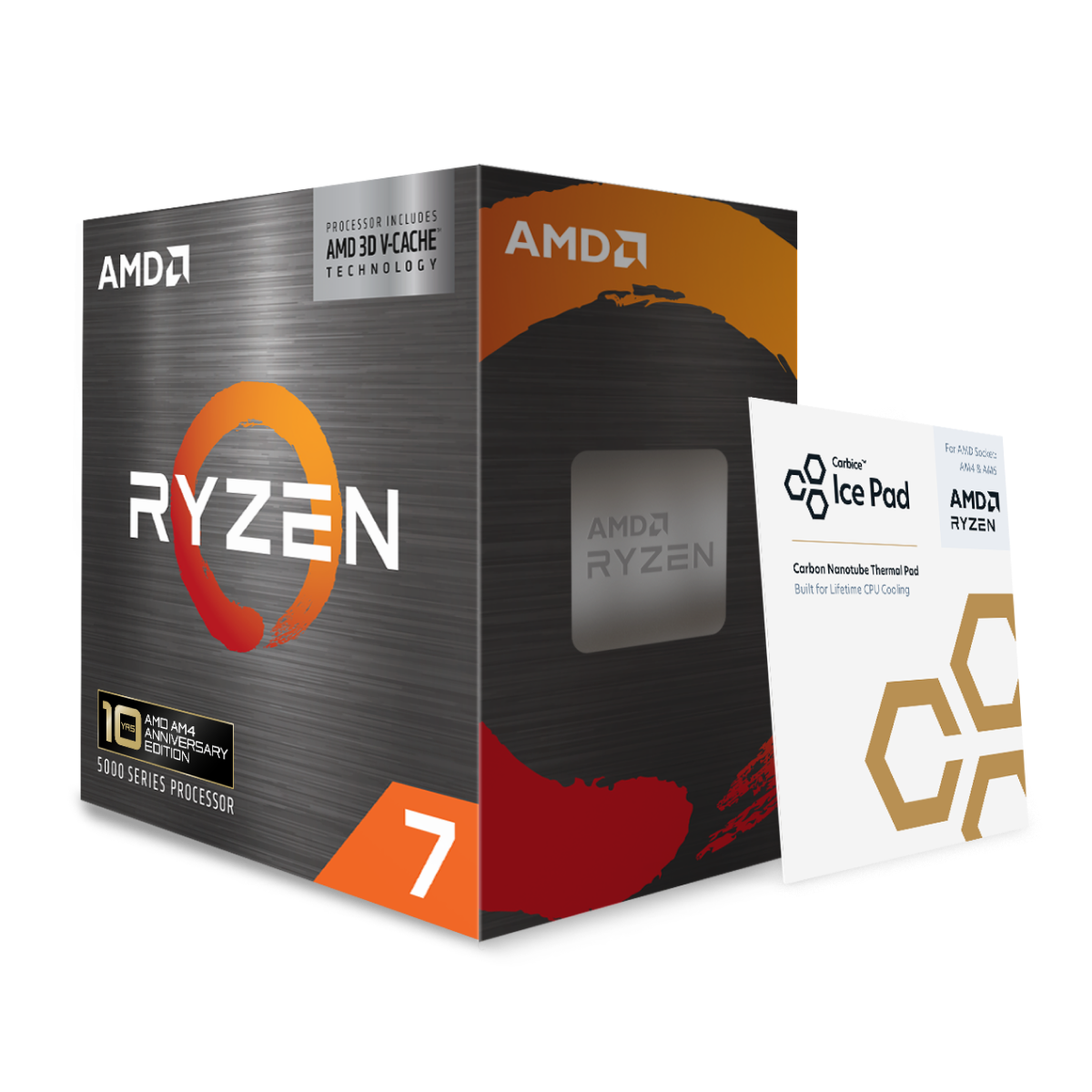 AMD Ryzen 7 5800X3D 10th Anniversary Edition con Carbice Ice Pad
