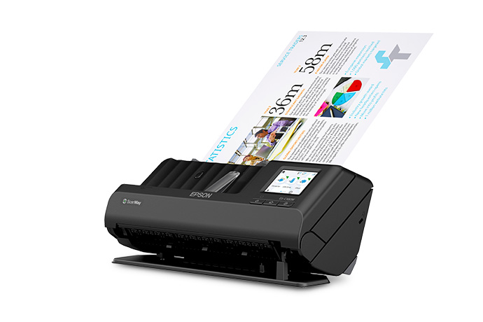 Epson WorkForce ES-C380W con ruta de papel flexible