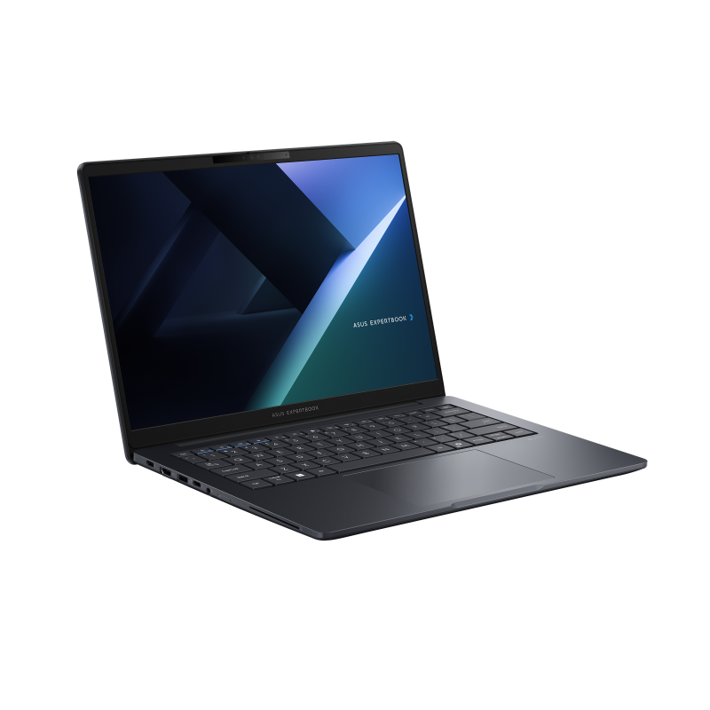 ASUS ExpertBook B3 abierto en color Gentle Grey