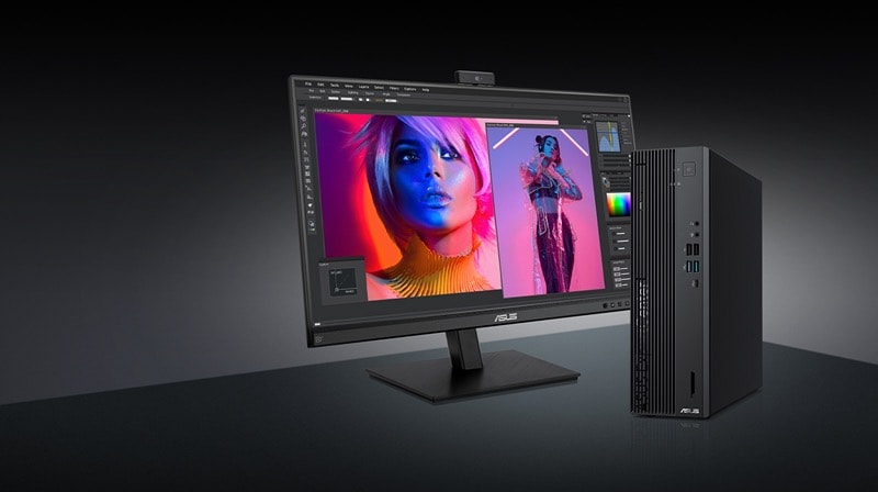 ASUS ExpertCenter D7 SFF en entorno profesional
