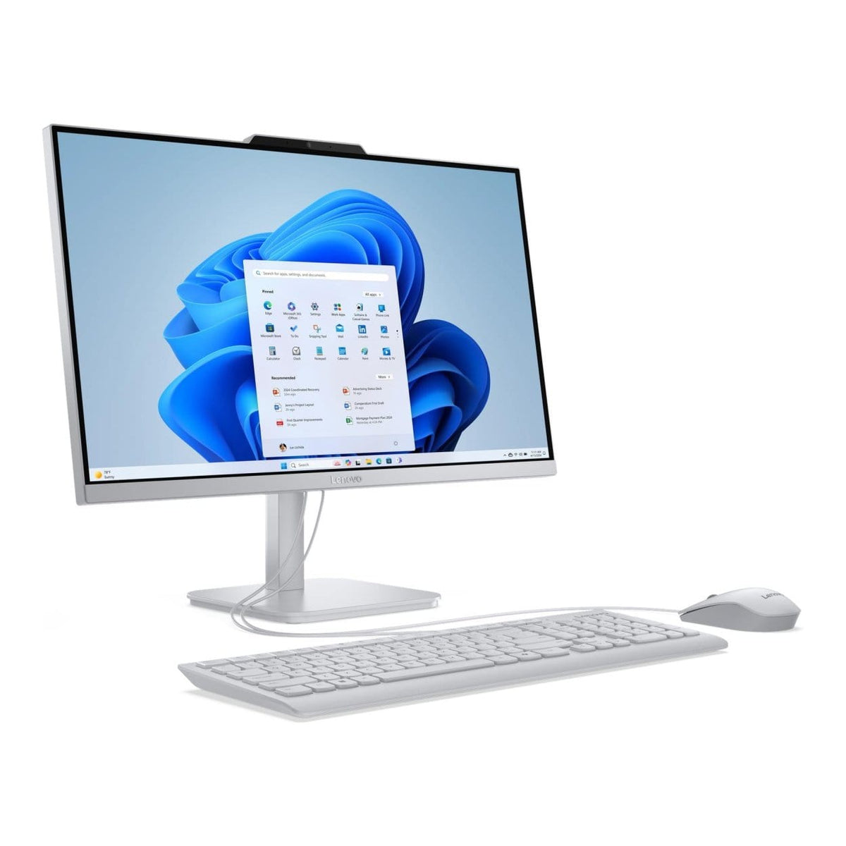 Lenovo A100 con teclado y mouse