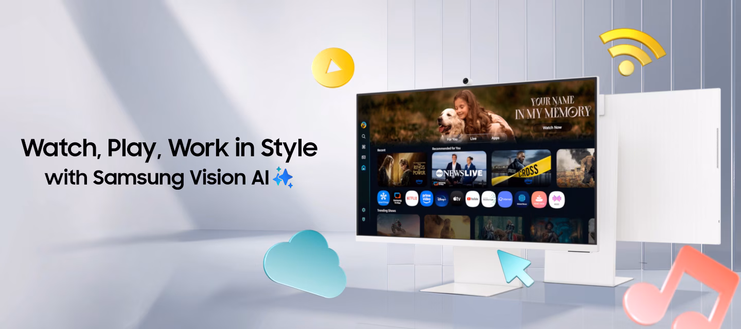 Estilo y comodidad del Samsung Smart Monitor M8 M80F