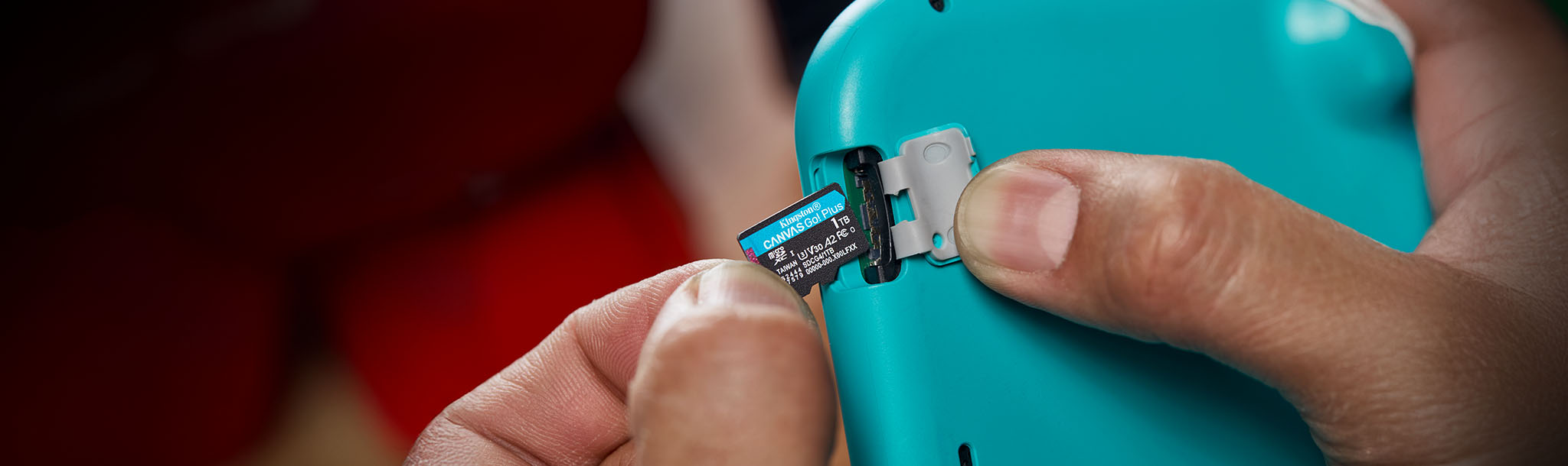 Kingston Canvas Go Plus microSD con dispositivo Android