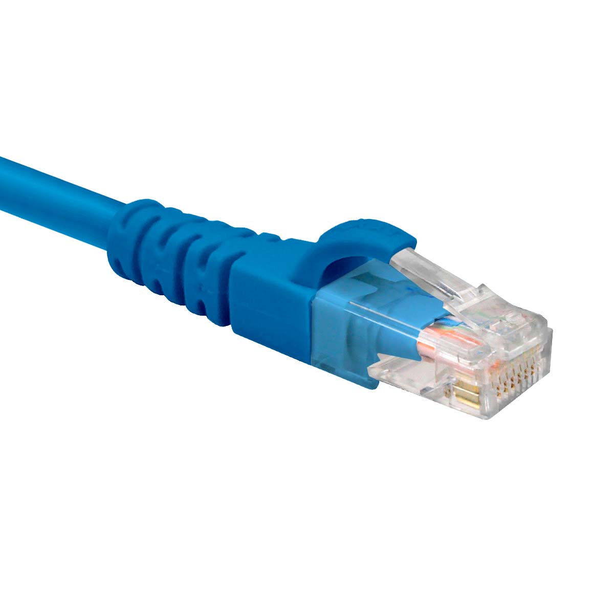 Conector RJ45 del patch cord Nexxt Solutions Cat6 azul