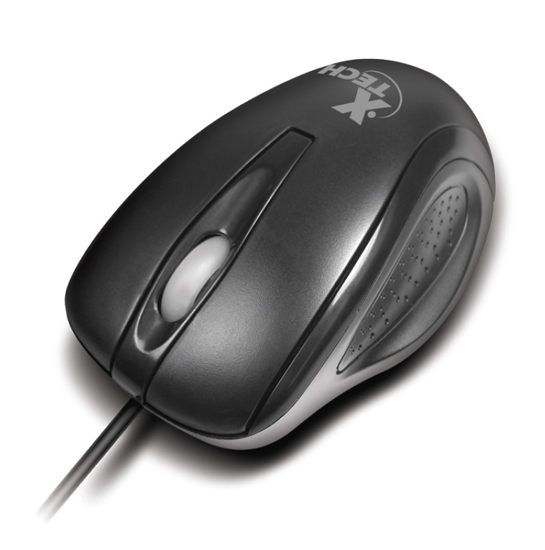 Mouse óptico cableado Xtech XTM-175 negro