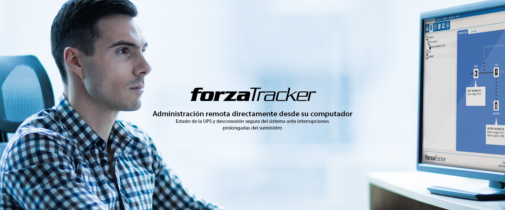 Administración de la UPS Forza Atlas mediante ForzaTracker
