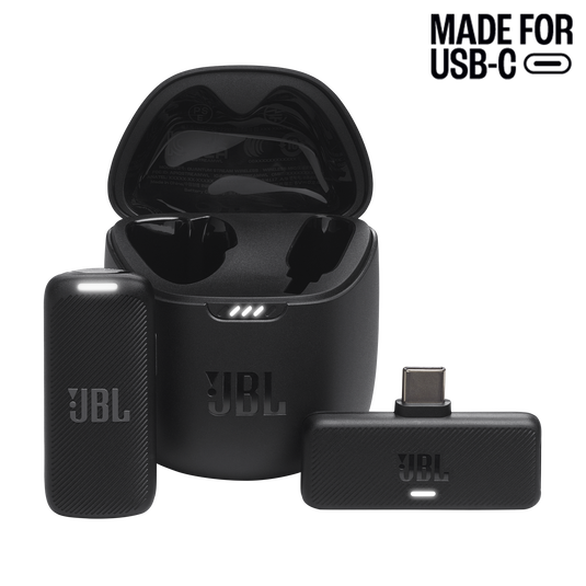 JBL Quantum Stream Wireless USB-C negro con micrófono receptor y estuche