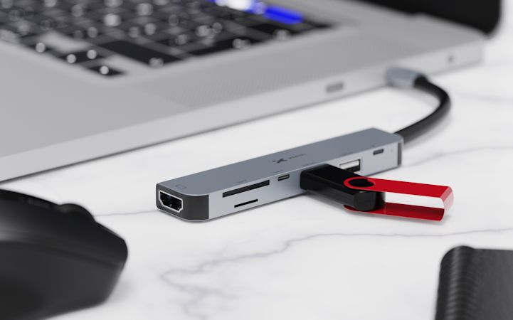 Xtech XTC-571 transferencia de datos y carga mediante USB-C y USB-A