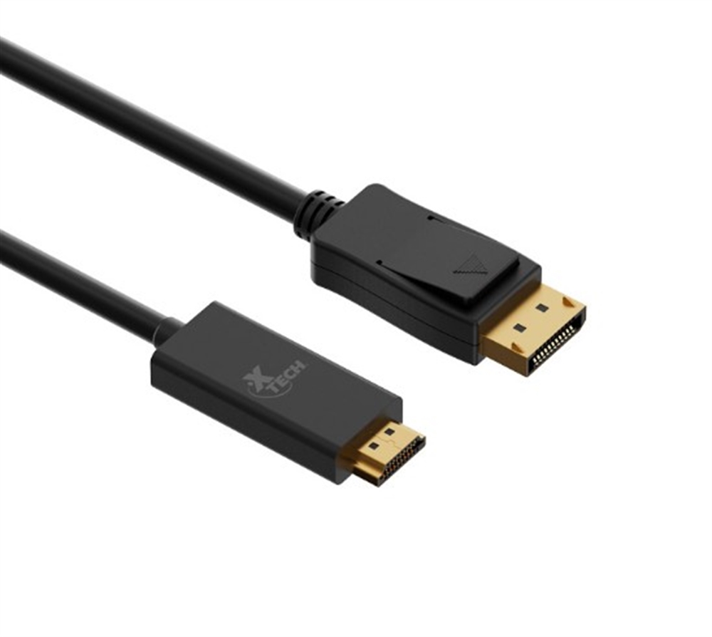 Vista de conectores DisplayPort y HDMI Xtech XTC-359