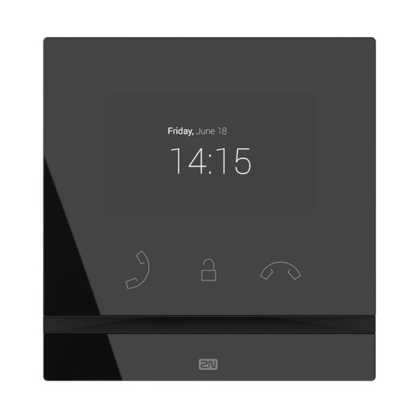 Monitor videoportero IP 2N Indoor Compact 01935-001 negro con pantalla de 4,3 pulgadas