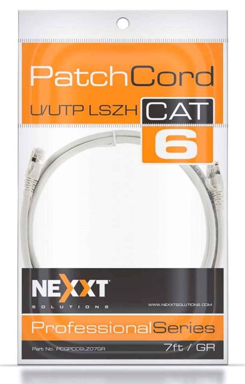 Presentación del patch cord Nexxt PCGPCC6ALZ07GR