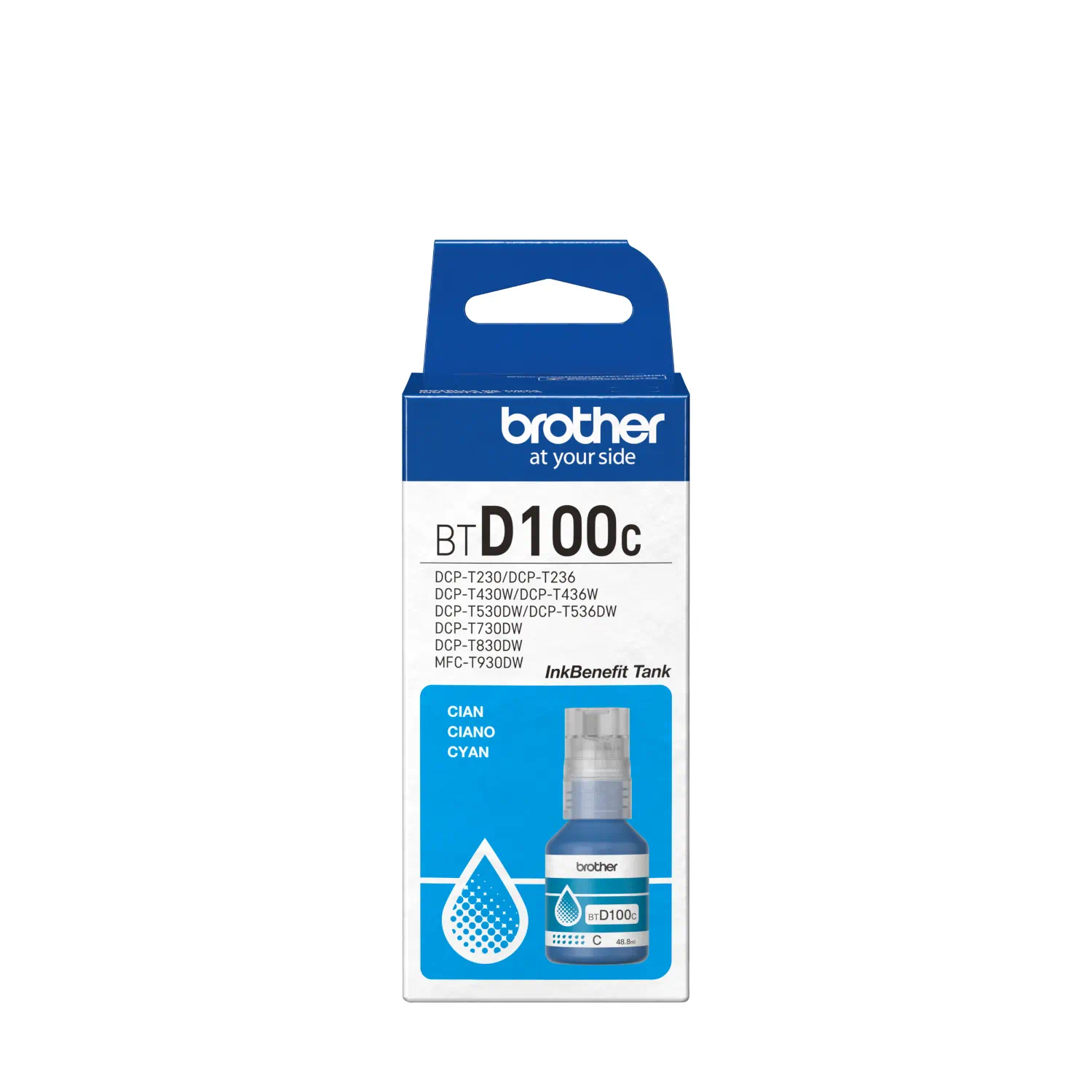 Botella Brother BTD100C cian