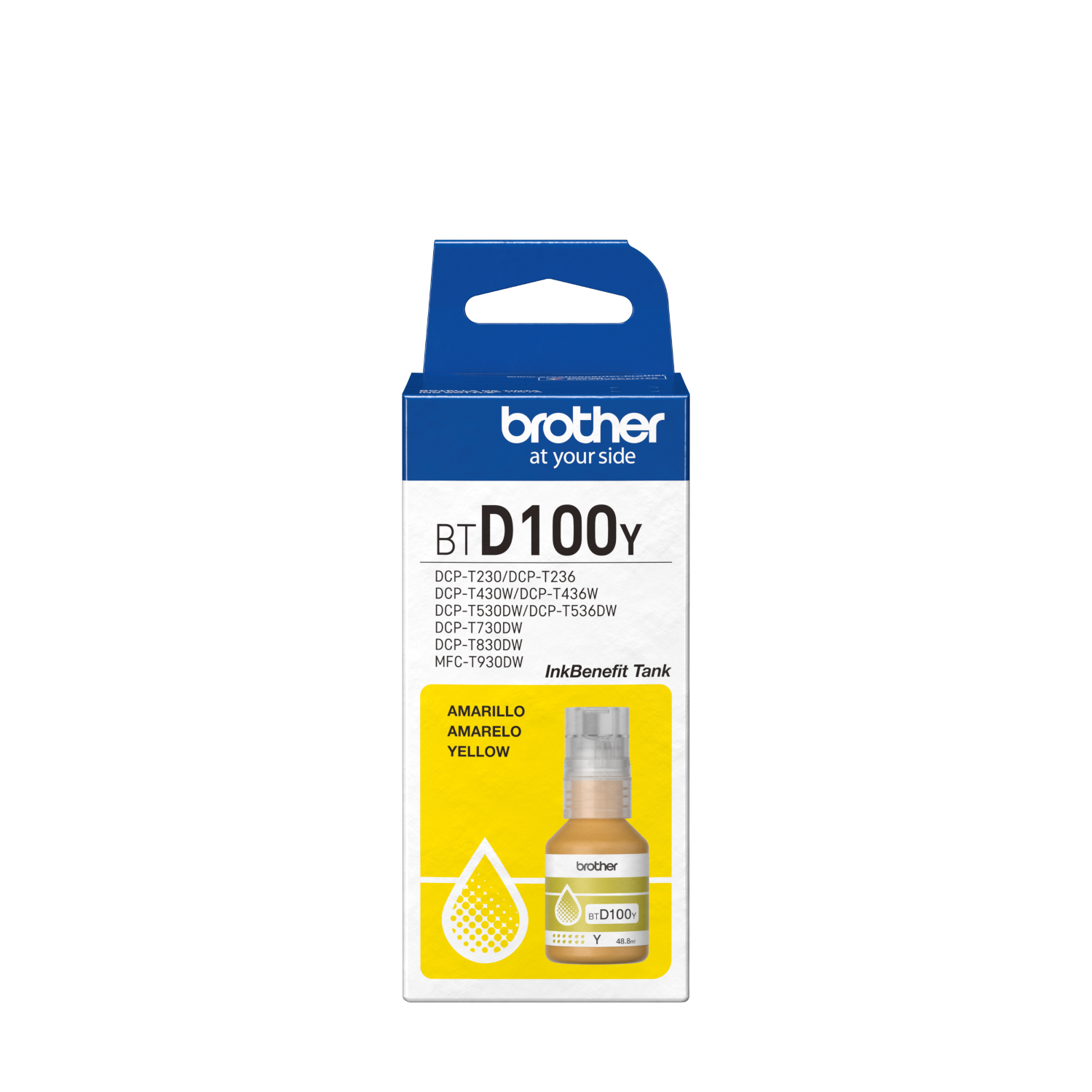 Botella Brother BTD100Y amarilla