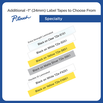 Cinta laminada Brother TZe-S251 Resistencia de la cinta laminada Brother TZe-S251