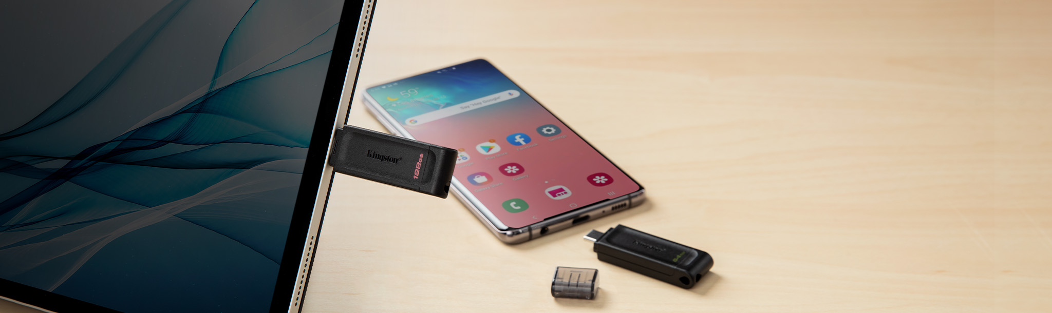 Kingston DataTraveler 70 128GB Kingston DataTraveler 70 de 128GB para dispositivos USB-C