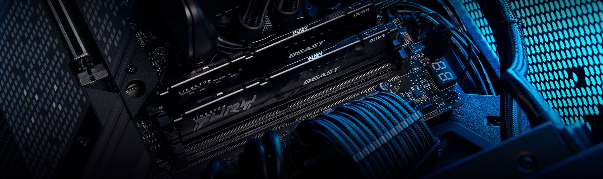 Kingston FURY Beast DDR5 instalada en un computador de escritorio