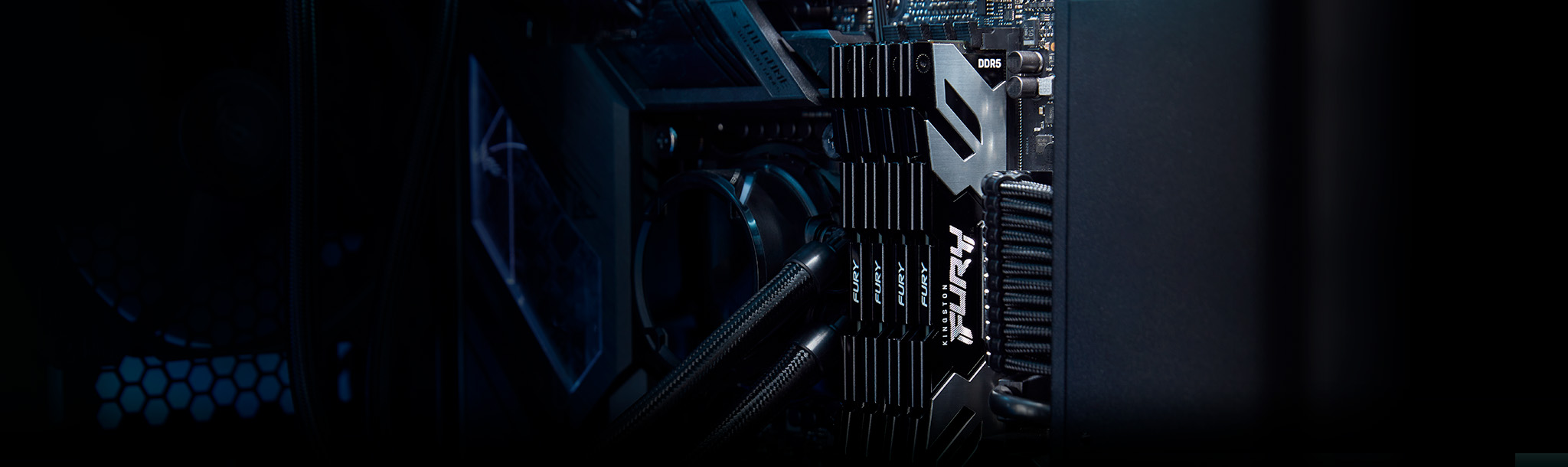 Kingston FURY Renegade DDR5 instalada en placa madre