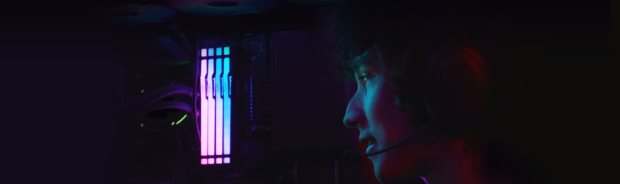 Kingston FURY Beast DDR5 RGB Black en setup de escritorio