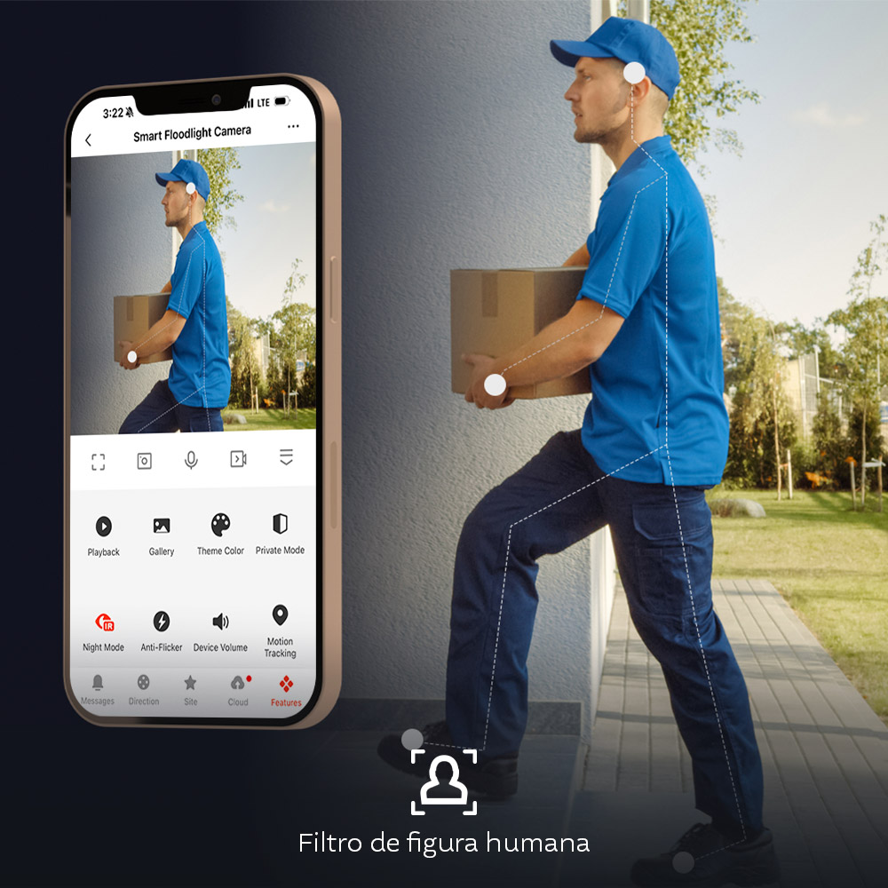 Nexxt Home NHC-FP50DL detección y filtro de figura humana